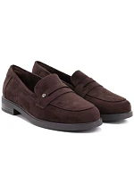 Dámské polobotky, loafersy, lordsy, hnědé, Potocki SZ12832 Dámské polobotky, loafersy, lordsy, hnědé, Potocki SZ12832