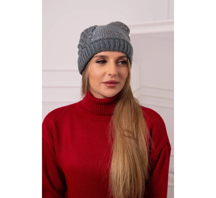 Dámská čepice Amira K359 tmavě šedá Dámská čepice Amira K359 tmavě šedá