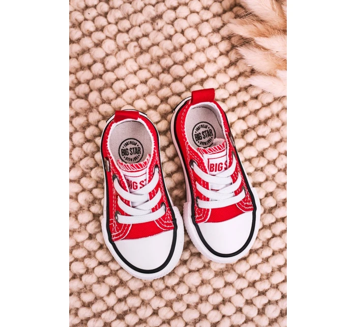 Dětské Klasické Tenisky Nízké BIG STAR HH374196 červené