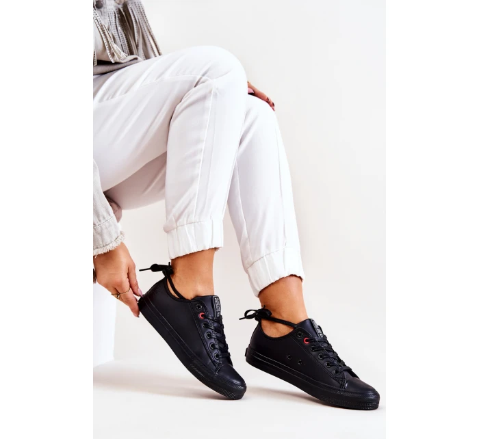 Nízké kožené Tenisová obuv Big Star JJ274006 Černé