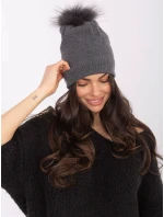 Czapka AT CZ model 21766276 ciemny szary - FPrice Czapka AT CZ model 21766276 ciemny szary - FPrice