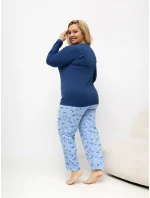 Pyžamo DU PI FP 510.13 tmavě modré Pyžamo DU PI FP 510.13 tmavě modré