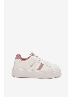 Dámské tenisky na platformě Big Star – bílé