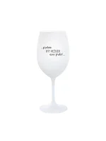 PROTOŽE BÝT REŽISÉR NENÍ PRDEL - bílá sklenice na víno 350 ml PROTOŽE BÝT REŽISÉR NENÍ PRDEL - bílá sklenice na víno 350 ml