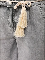 Dámské džínové šortky šedé FashionStreet SY0510