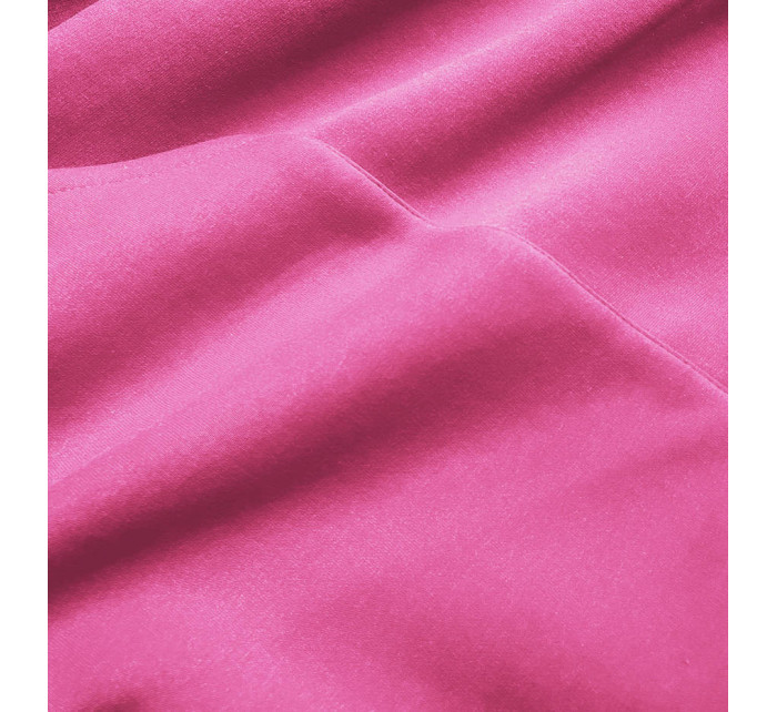 Růžová dámská dlouhá mikina (749ART)