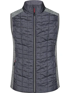 JN Dámská pletená hybridní vesta 02.0 light melange/anthracite melange model 22489231 - Daiber