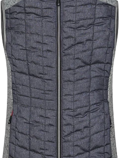 JN Dámská pletená hybridní vesta 02.0 light melange/anthracite melange model 22489231 - Daiber