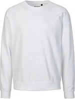 Neutral O 63001 Unisex raglánová mikina z bio bavlny 77.6301 white