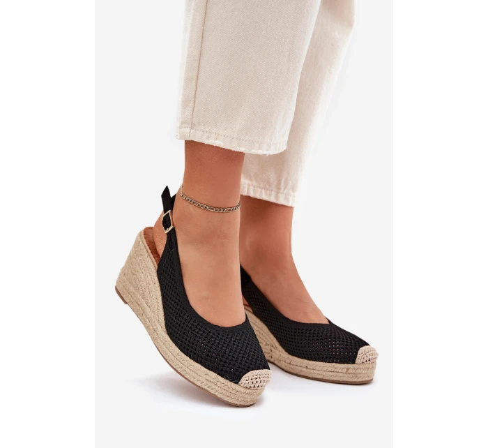 Dámské Sandály Na S Pletením Černé model 21699438 - Boto Dámské Sandály Na S Pletením Černé model 21699438 - Boto