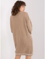 Sukienka BA SK ciemny bezowy model 19014873 - FPrice Sukienka BA SK ciemny bezowy model 19014873 - FPrice