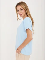 Bluzka RV BZ model 22102529 jasny niebieski - FPrice Bluzka RV BZ model 22102529 jasny niebieski - FPrice