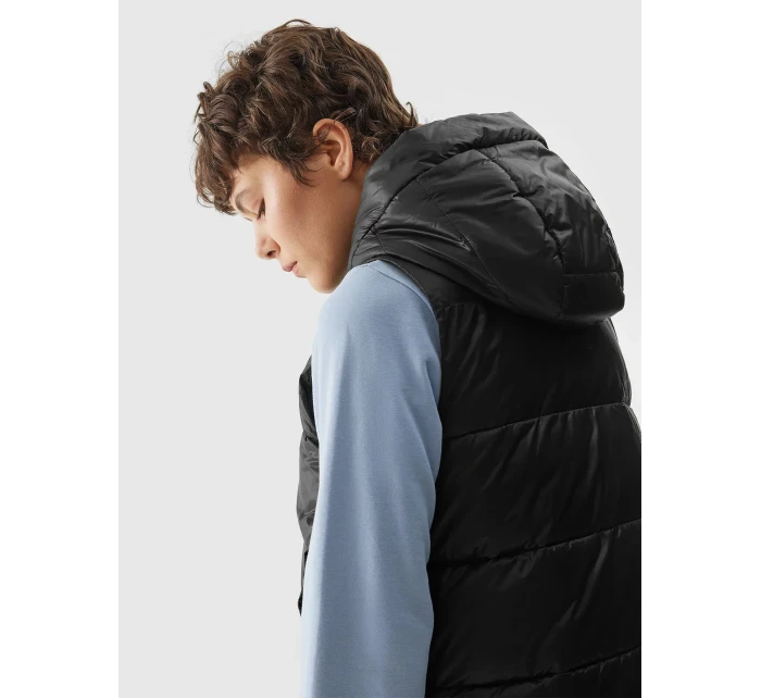 Dámská péřová vesta s výplní ze syntetického peří 4F 