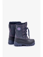 Vysoké Teplé Dětské Sněhule se Stahováním Lee Cooper LCJ-24-44-2843K Modré