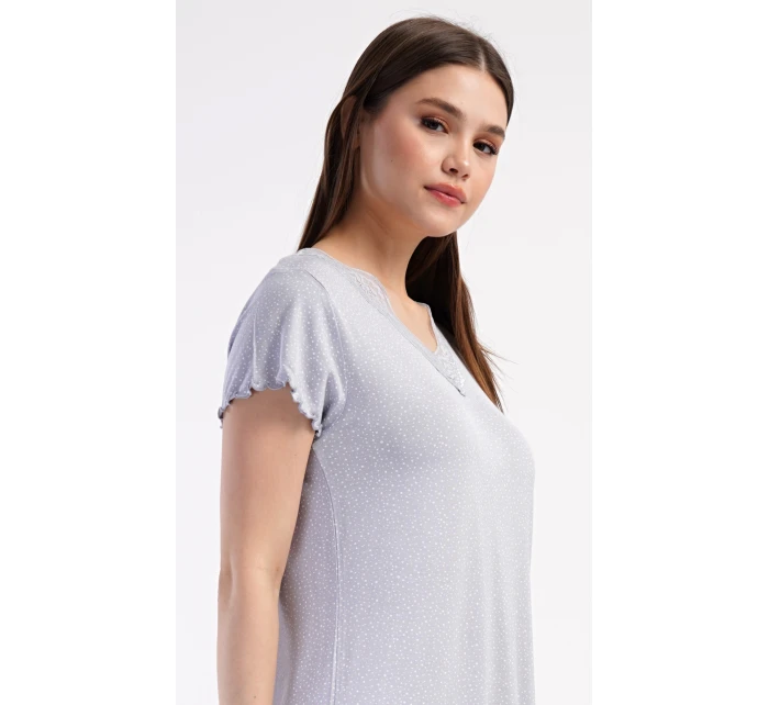 Dámská noční košile s krátkým rukávem Vločka