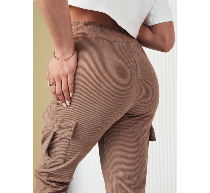 Dámské tepláky FLAYON camel FashionStreet UY2061