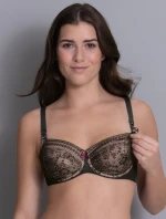 Fleur podprs. na kojení s kost. s kosticí 5053 black - Anita Maternity