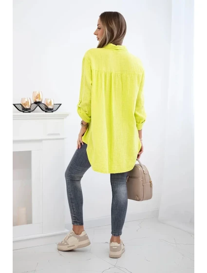 Bavlněná mušelínová košile kiwi Bavlněná mušelínová košile kiwi