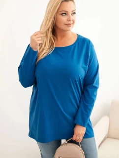 Dámská blůza Plus Size bavlněná s kulatým výstřihem model 21399871 - K-Fashion