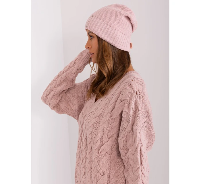 Czapka JK CZ 13 model 18975368 jasny różowy - FPrice Czapka JK CZ 13 model 18975368 jasny różowy - FPrice