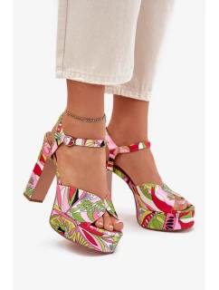 Sandály na podpatku model 214389 Step in style