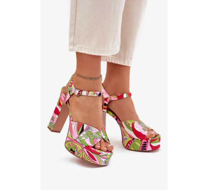 Sandály na podpatku model 214389 Step in style Sandály na podpatku model 214389 Step in style