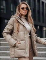 Dámská prošívaná bunda HIMES béžová FashionStreet TY4243