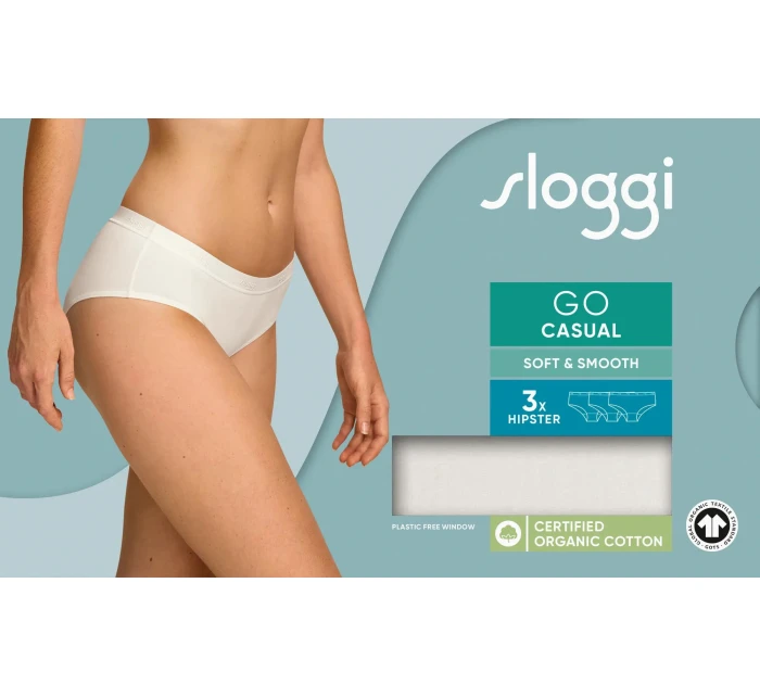 sloggi GO Casual Hipster 3P - WHITE - SLOGGI WHITE - SLOGGI sloggi GO Casual Hipster 3P - WHITE - SLOGGI WHITE - SLOGGI