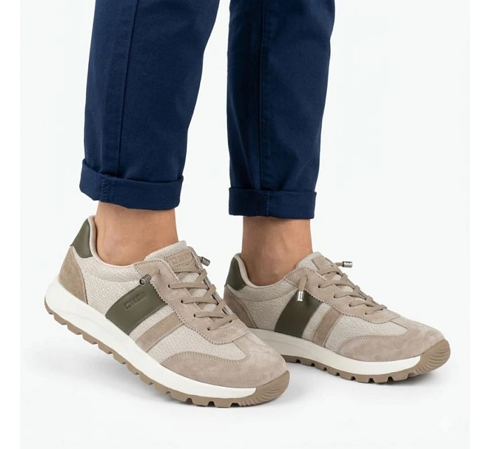 Pánské béžové kožené sportovní polobotky model 22060603 - Big Star