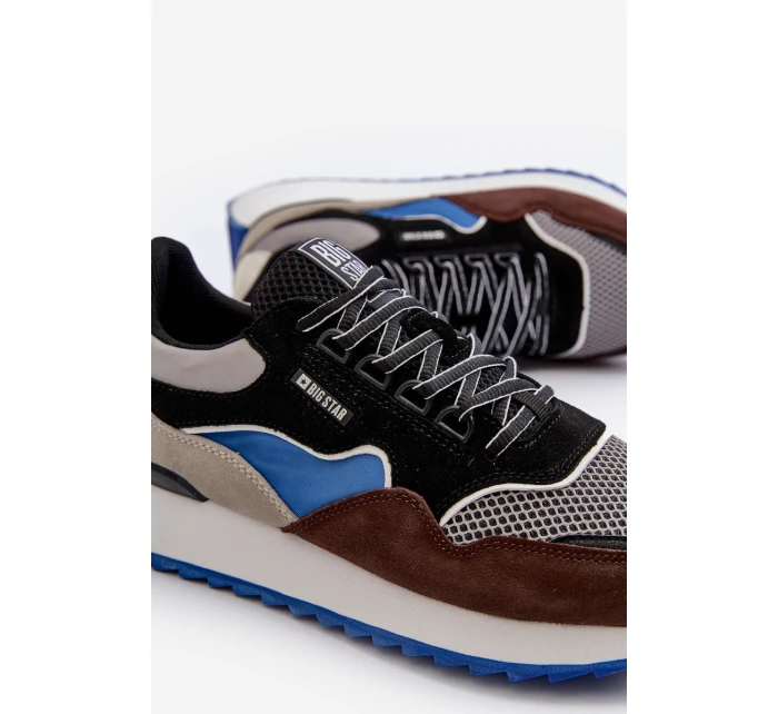 Pánské tenisky Big Star NN174322 Memory Foam System hnědo-černé Pánské tenisky Big Star NN174322 Memory Foam System hnědo-černé