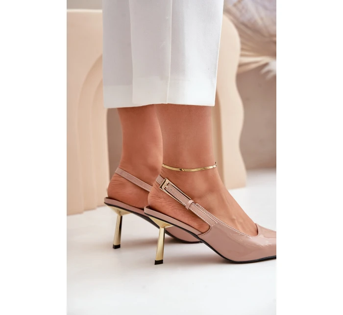 Lakované Lodičky S  Béžové model 21679357 - Boto