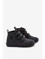 Zateplené boty sneakers pro děti na suchý zip Big Star model 21706387 Černé - Big Star Shoes