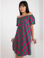 Dámské šaty D73771R30145J zelená - FPrice Dámské šaty D73771R30145J zelená - FPrice