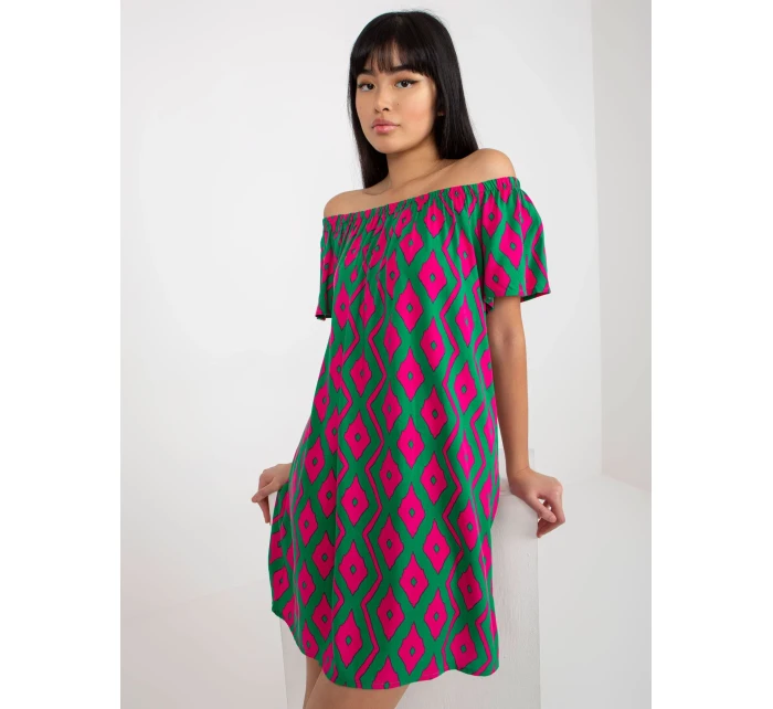 Dámské šaty D73771R30145J zelená - FPrice Dámské šaty D73771R30145J zelená - FPrice