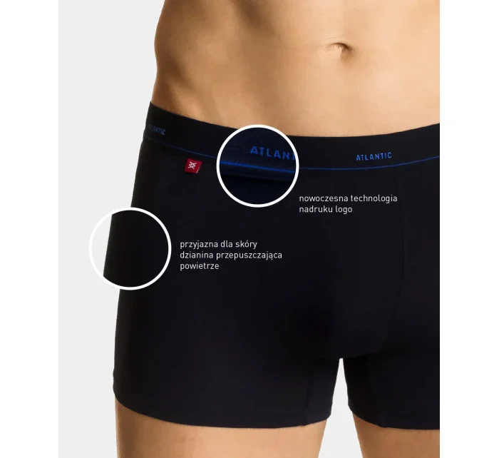 Pánské kvalitní boxerky ATLANTIC PREMIUM - tmavě modré Pánské kvalitní boxerky ATLANTIC PREMIUM - tmavě modré