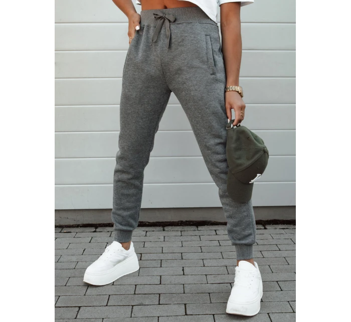 Dámské tepláky FITS tmavě šedé UY2185