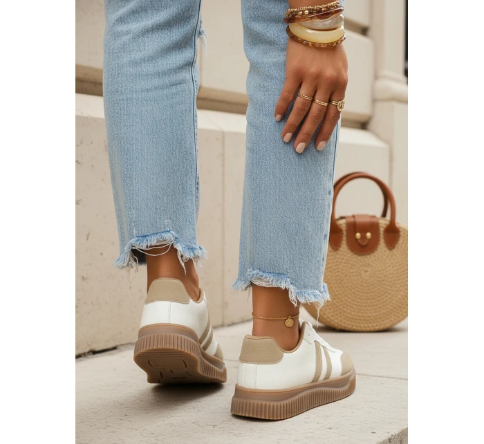 Dámské béžové boty Dstreet model 21996287 - FashionStreet