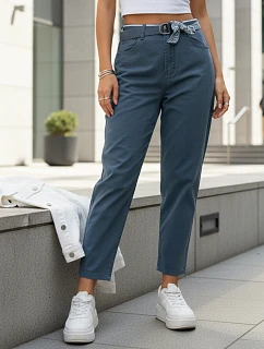 Dámské džíny mom fit s vysokým pasem modré FashionStreet UY2933