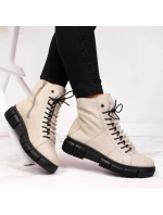 Rieker W X3428 béžové zateplené boty