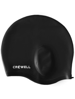 Plavecká čepice Crowell Ear Bora černé barvy.2