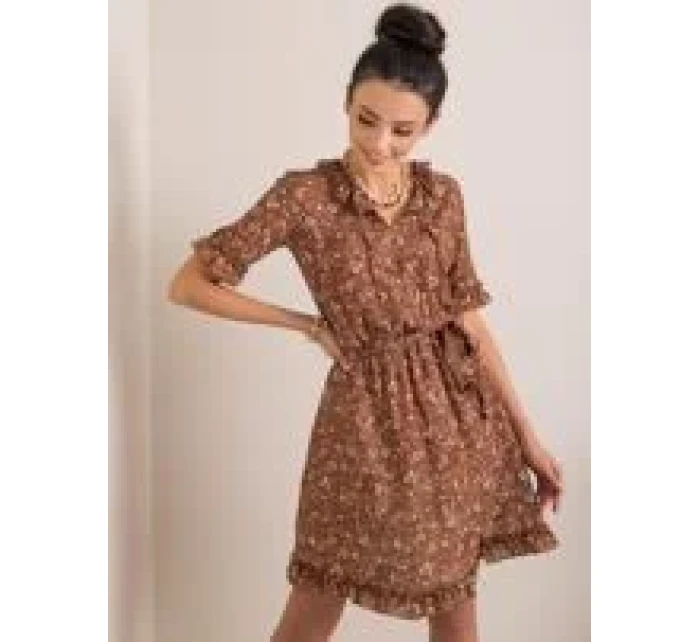 Šaty LK SK 508097.68P hnědá Šaty LK SK 508097.68P hnědá