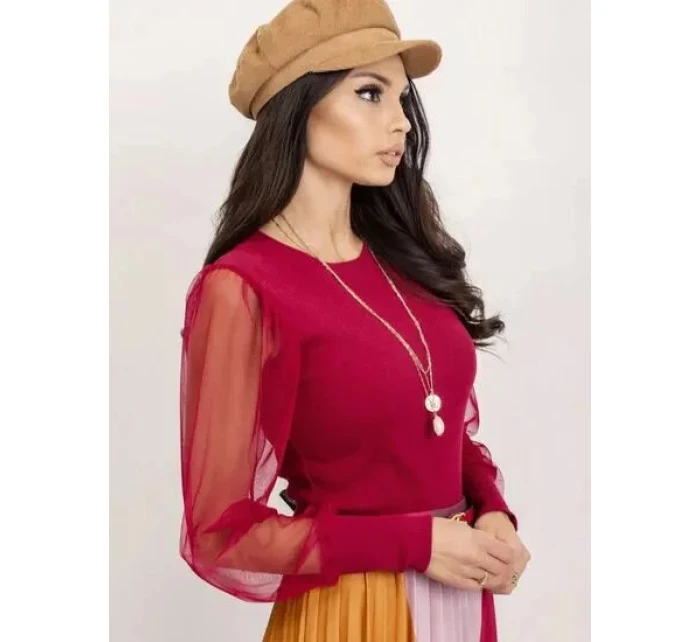 Dámská halenka RV BZ 5192.16 Bordó - Rue Paris Dámská halenka RV BZ 5192.16 Bordó - Rue Paris