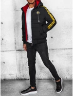 Pánská prošívaná bunda černá FashionStreet TX4649