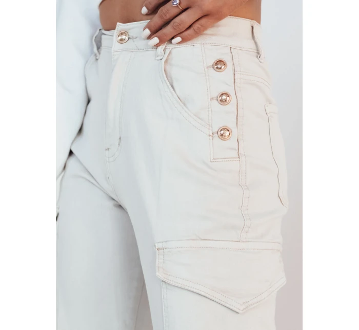 Dámské cargo kalhoty RIMANS light beige FashionStreet UY1935