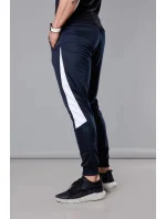 Tmavě pánské teplákové kalhoty se vsadkami model 18347885 - J.STYLE