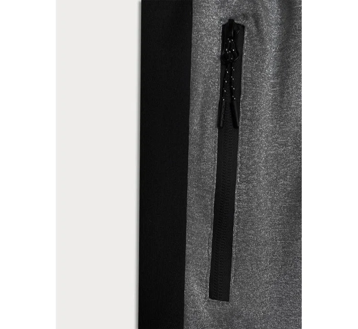 Tmavě šedé pánské sportovní kraťasy (8K281-5) Tmavě šedé pánské sportovní kraťasy (8K281-5)