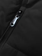 Krátká černá dámská péřová vesta se stojáčkem (16M9092-392) Krátká černá dámská péřová vesta se stojáčkem (16M9092-392)