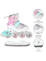 růžové inline brusle velikosti s velikosti model 21810812 - Nils Extreme růžové inline brusle velikosti s velikosti model 21810812 - Nils Extreme