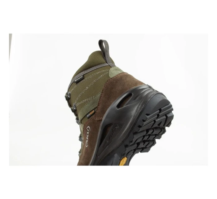Aku Cimon Gore-tex pánská trekingová sportovní obuv kožená zeleno-hnědá Aku Cimon Gore-tex pánská trekingová sportovní obuv kožená zeleno-hnědá