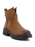 Dámské zateplené kotníkové boty v barvě camel od M. model 22399777 2502 - M. Daszyński Dámské zateplené kotníkové boty v barvě camel od M. model 22399777 2502 - M. Daszyński